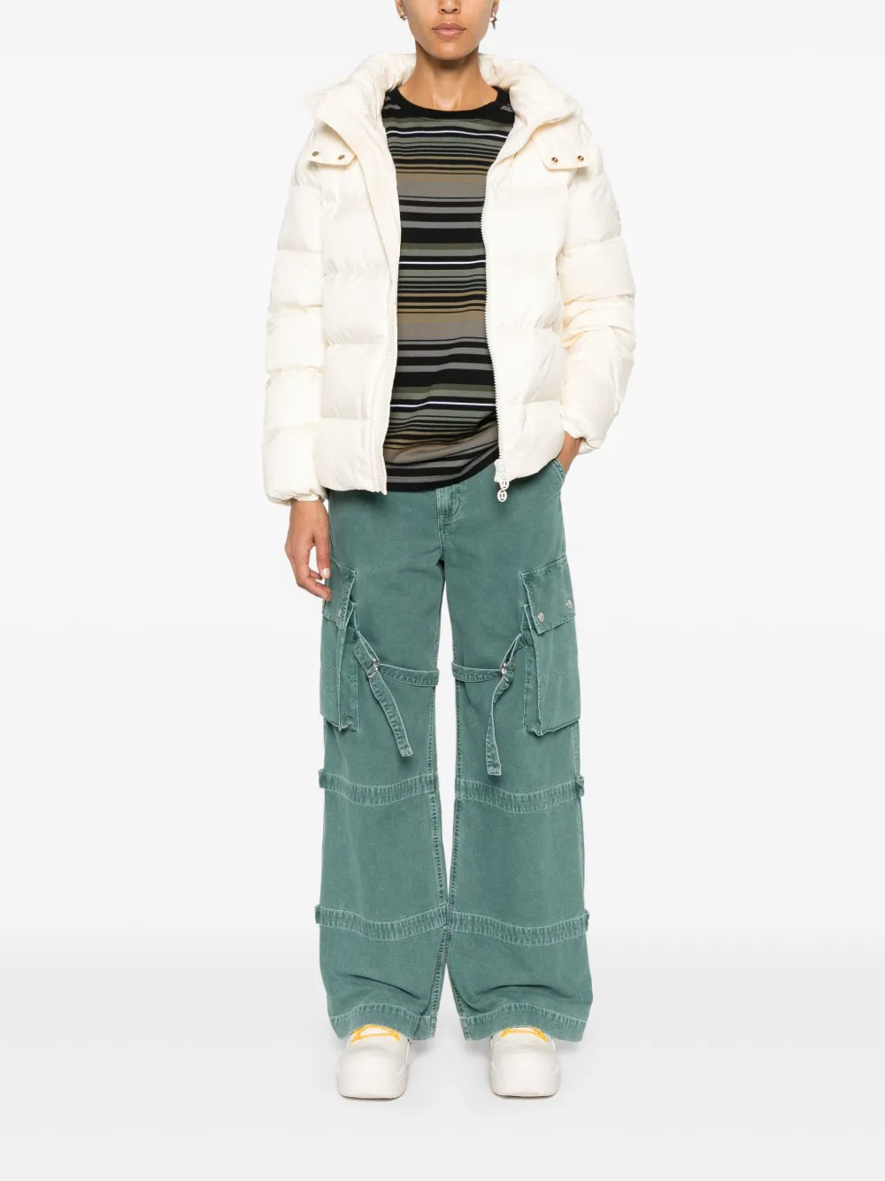 TWINSET logo-patch padded jacket | Down Jackets | Image 2