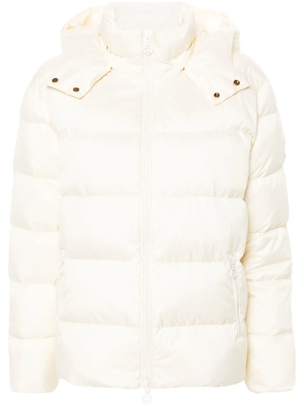 TWINSET Gewatteerd jack met logopatch Beige