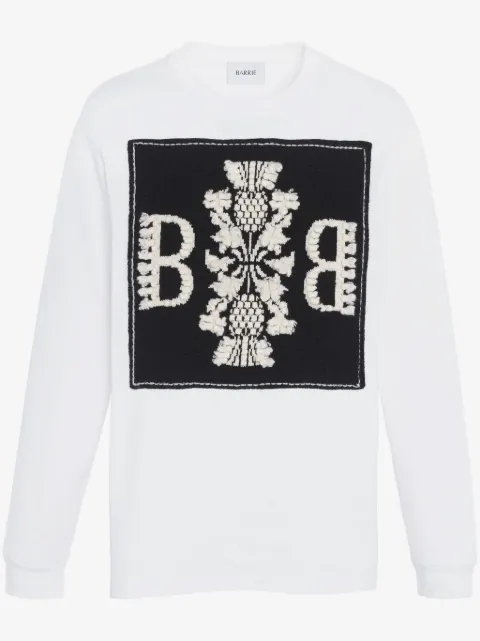 Barrie Langarmshirt mit Logo-Patch