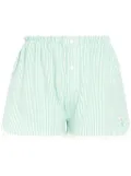 Barrie striped shorts - Green