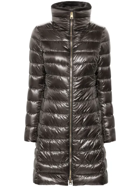 Herno logo-plaque coat