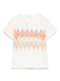 Missoni Kids chevron-print T-shirt - White