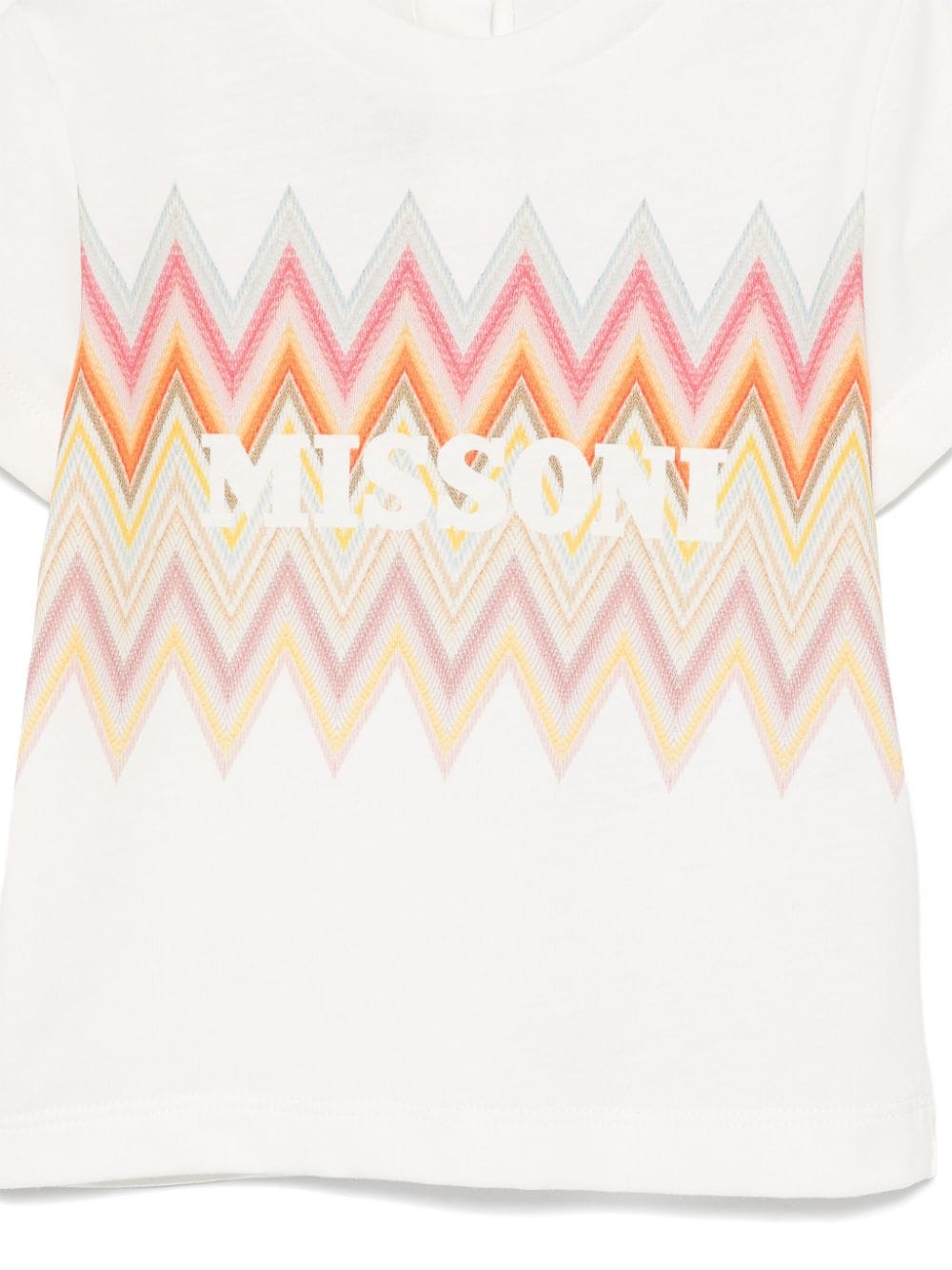 Shop Missoni Chevron-print T-shirt In White