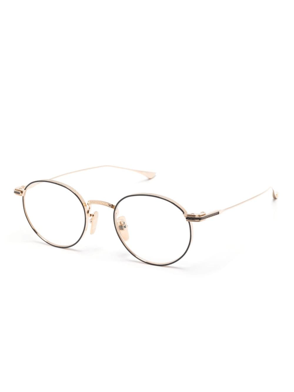 Shop Dita Eyewear Journey-two Glasses In Gold