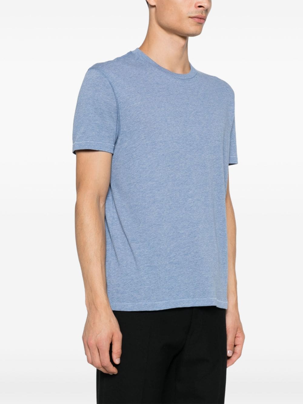 Shop Tom Ford Crew Neck T-shirt In Blue