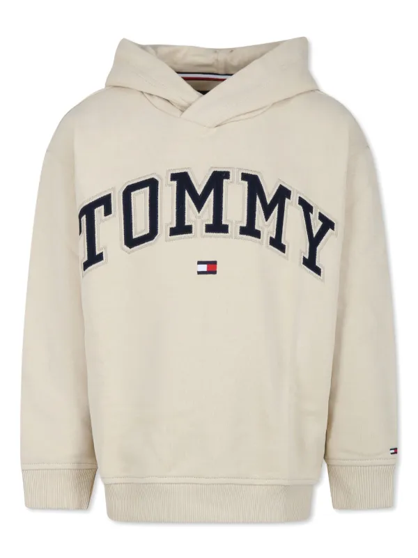 Tommy Hilfiger Junior Hoodie Universitaria Con Logo Bordado