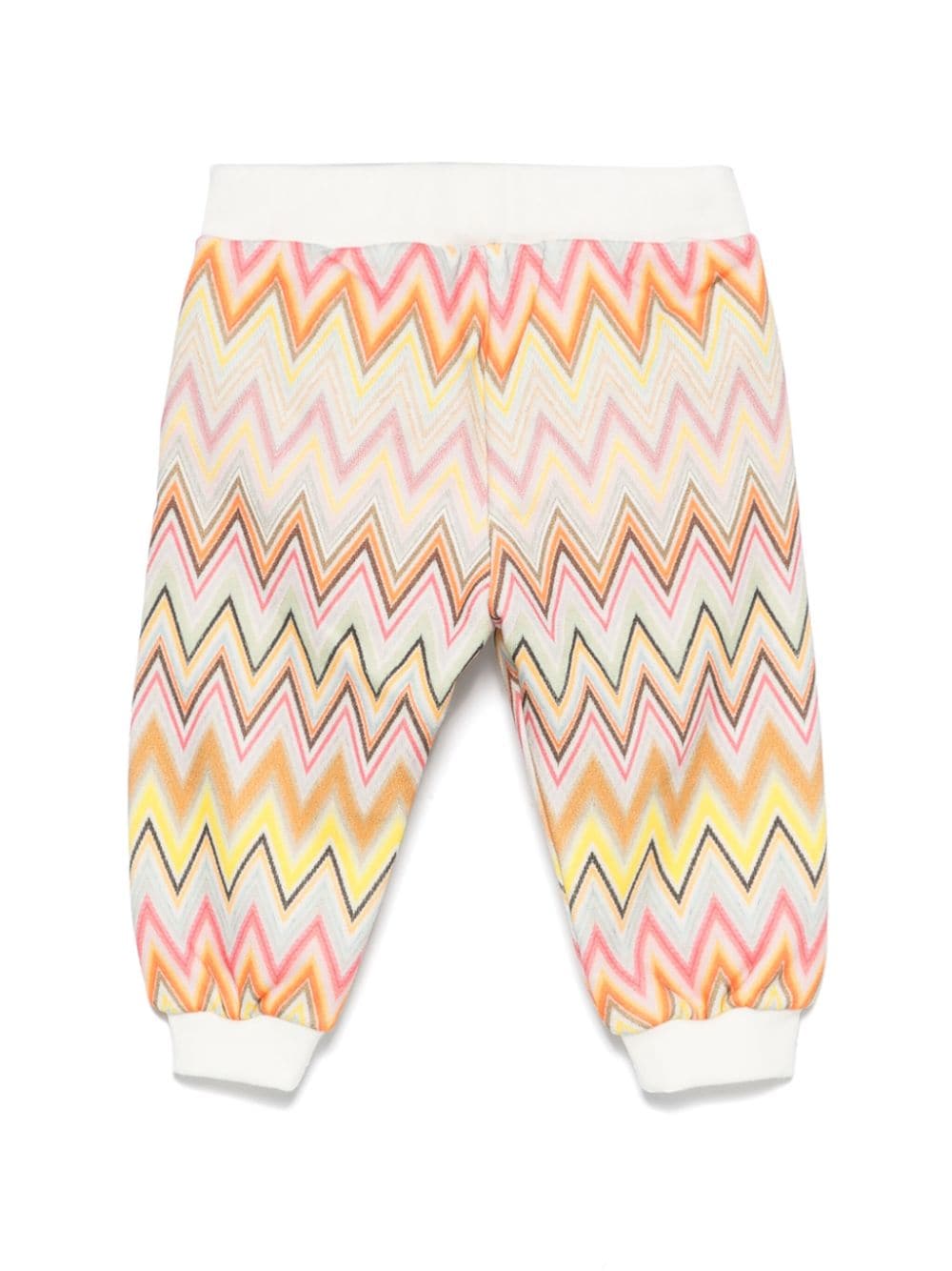 Missoni Kids chevron-print track pants - Wit