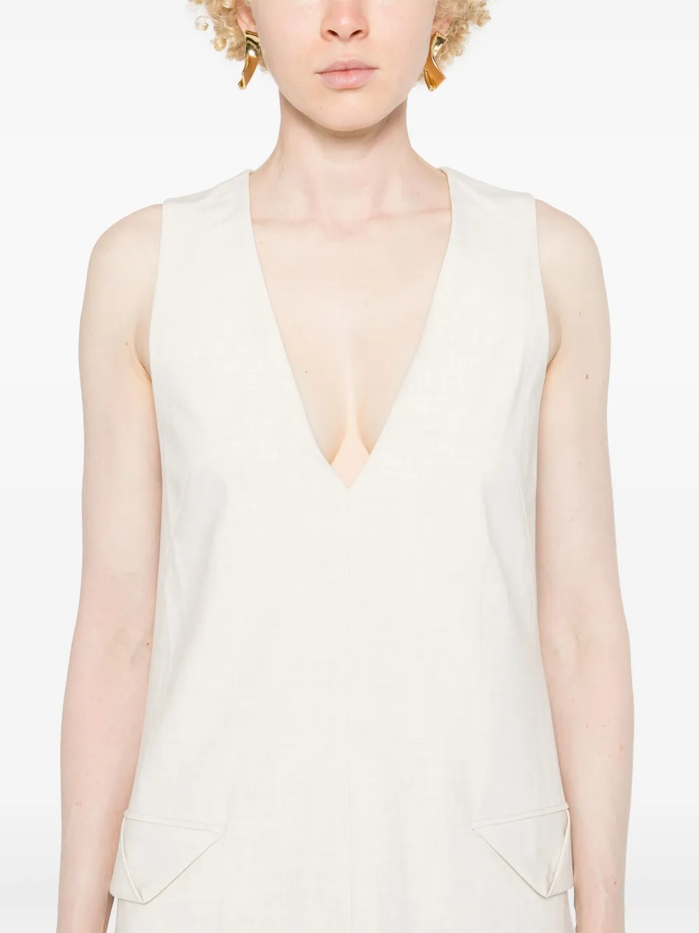 CAMILLA AND MARC Floris maxi-jurk Beige