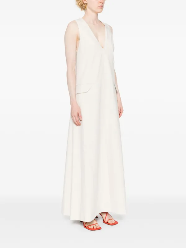 CAMILLA AND MARC Floris V-neck Dress | Neutrals | FARFETCH