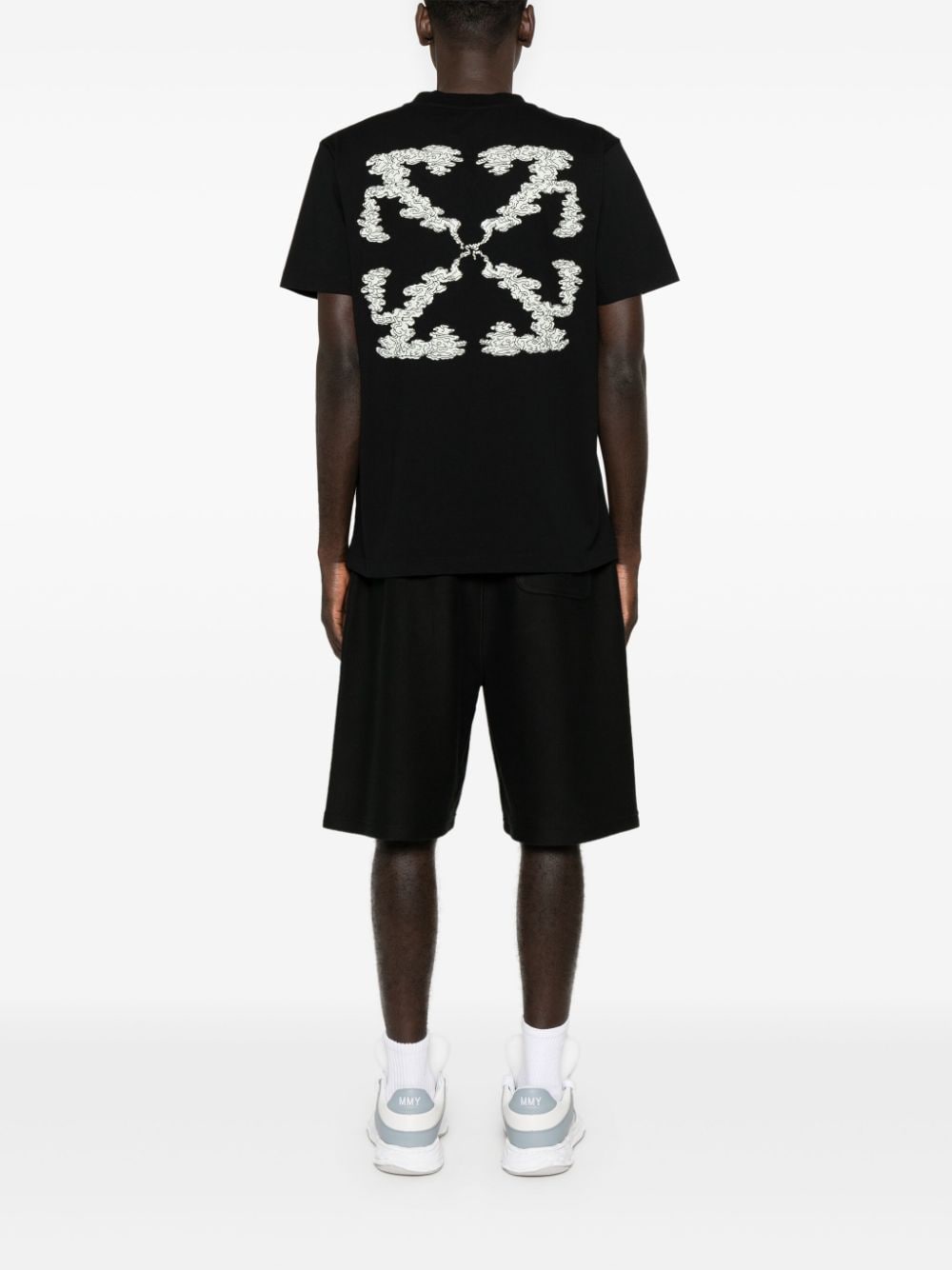 Shop Off-white Cloud Arrow T-shirt In Black