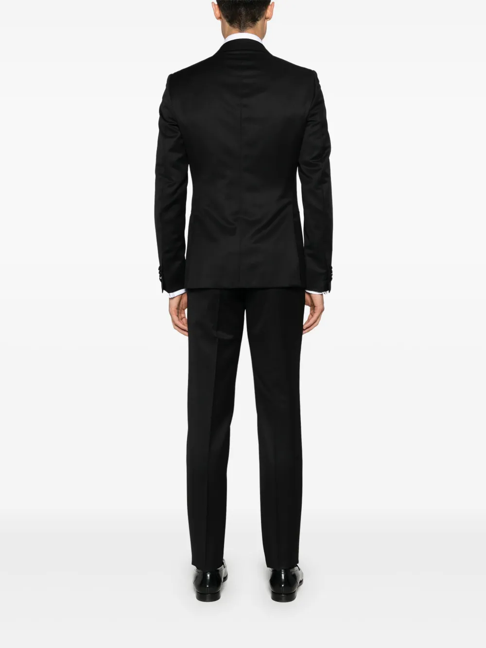 Zegna Pak met enkele rij knopen Zwart