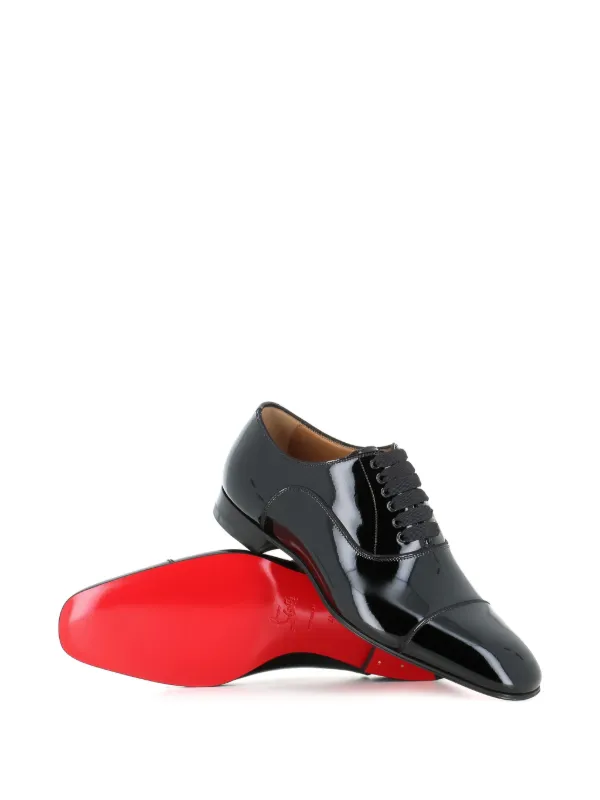 Christian Louboutin Greggo lace-up Leather Shoes Black FARFETCH BE