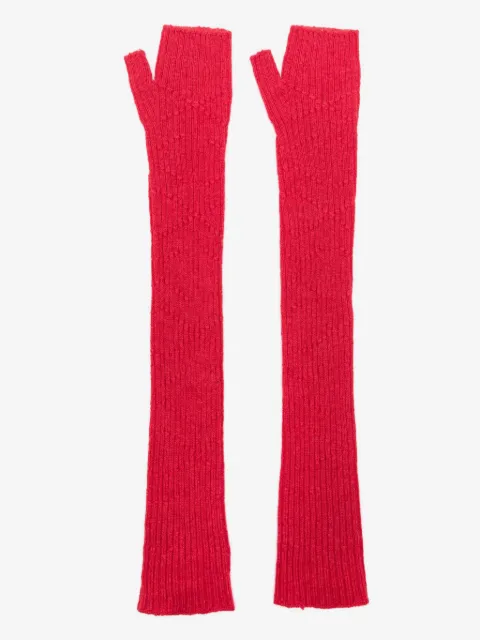 Barrie cashmere fingerless gloves 