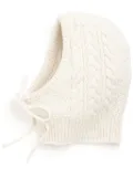 Barrie cashmere balaclava - White