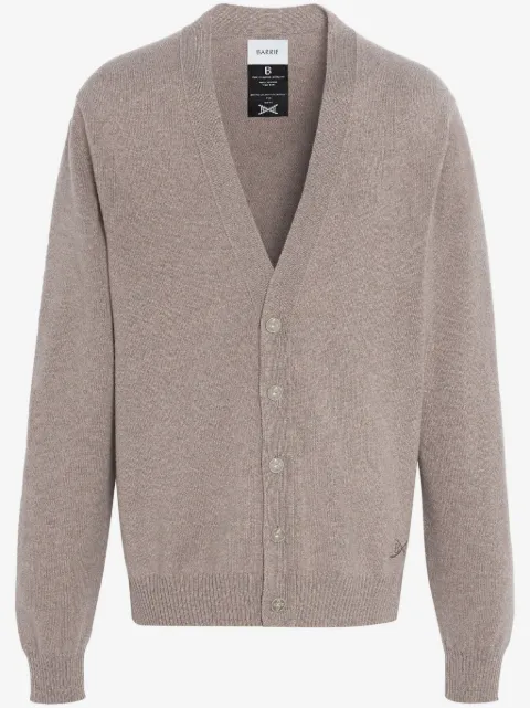 Barrie logo-appliqué cashmere cardigan