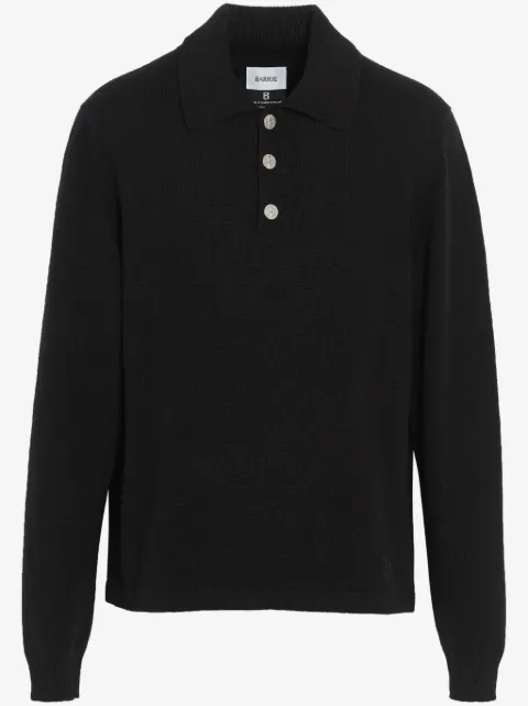 Barrie B Label cashmere polo shirt