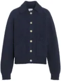 Barrie chunky-knit cashmere cardigan - Blue