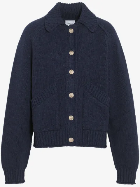 Barrie chunky-knit cashmere cardigan