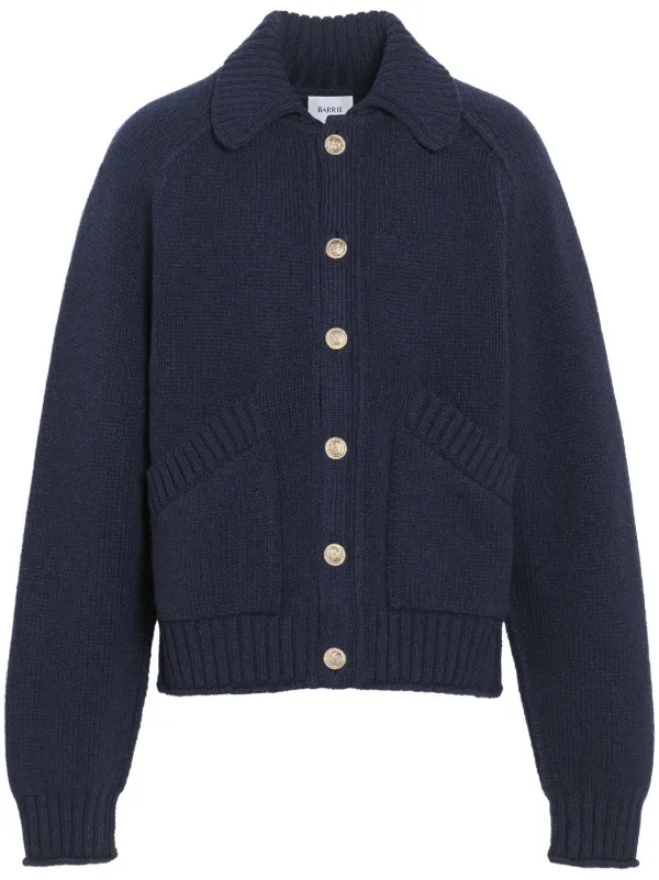 Barrie カシミア チャンキーニット カーディガン | ブルー | FARFETCH JP