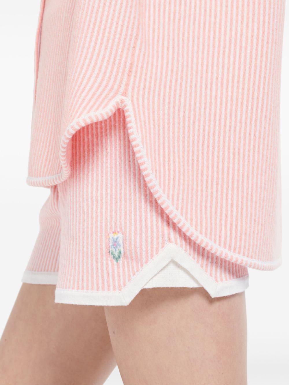 Shop Barrie Striped Shorts In Pink