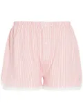 Barrie striped shorts - Pink