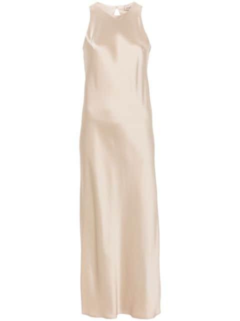 Herno satin maxi dress