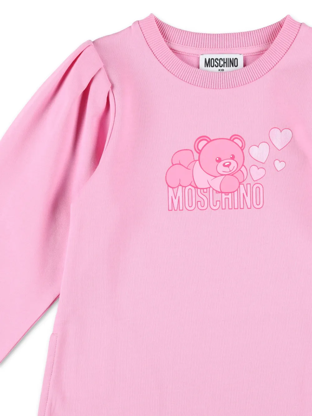 Moschino Kids Jurk met Teddy Bear-print Roze