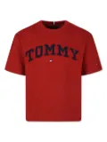 Tommy Hilfiger Junior varsity logo-embroidery T-shirt - Red