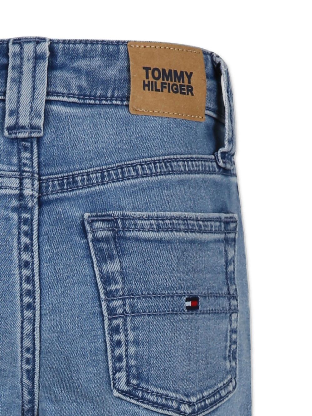 Tommy Hilfiger Junior Jeans met geborduurd logo Blauw