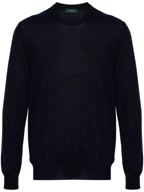 Zanone cashmere-sil crew-neck sweater
