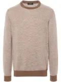 Zanone wool crew-neck sweater - Brown