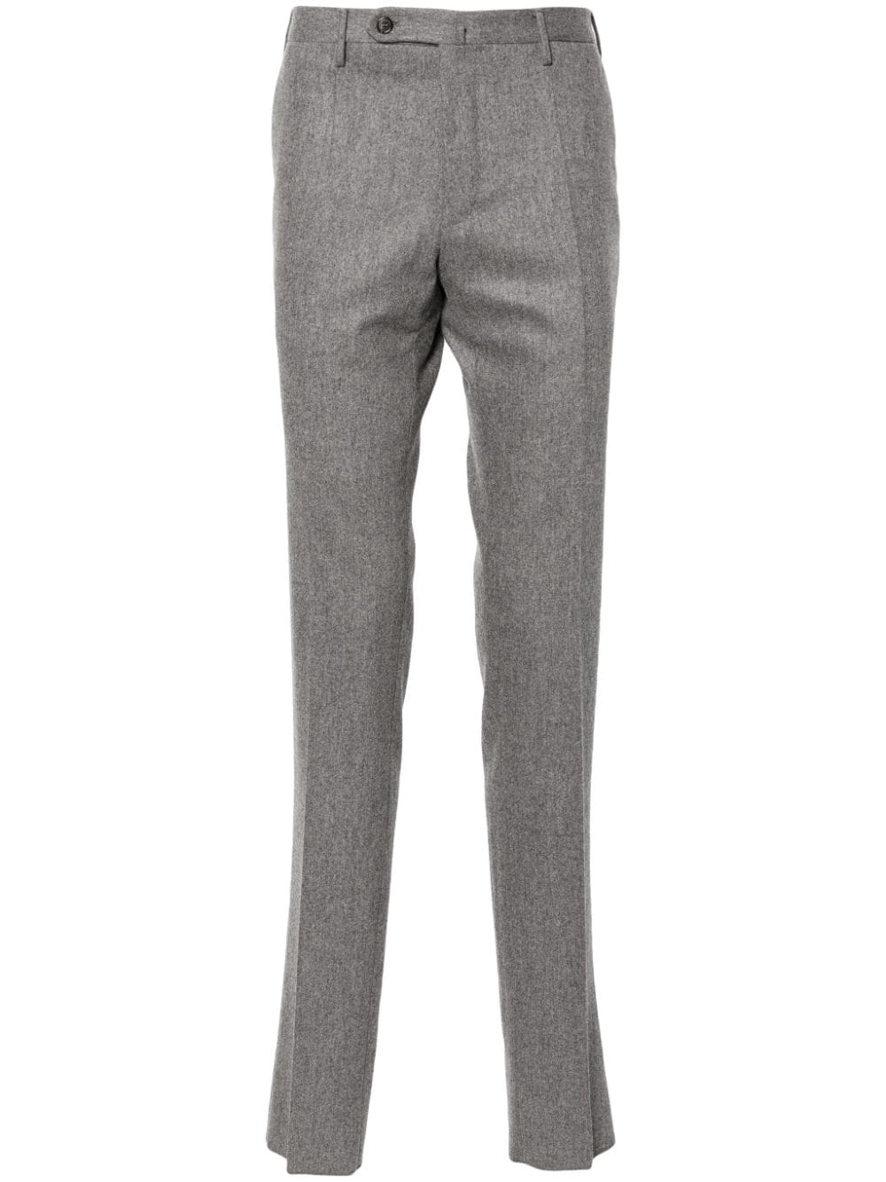 INCOTEX WOOL-CASHMERE FLANNEL TROUSERS 