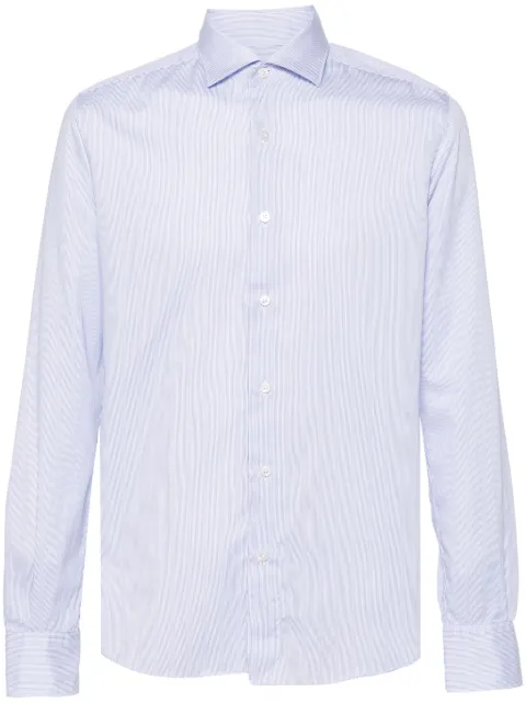 Glanshirt striped cotton shirt