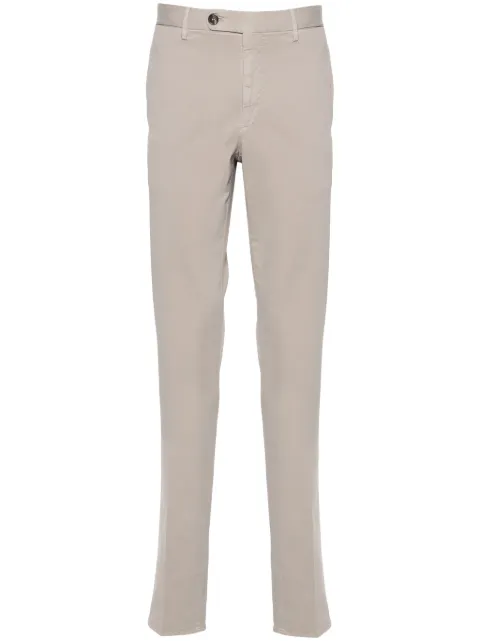 Incotex tapered-leg cotton trousers