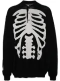 Takahiromiyashita The Soloist skeleton-print sweater - Black