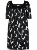 Saint Laurent Pre-Owned 1980s cotton dress - Black