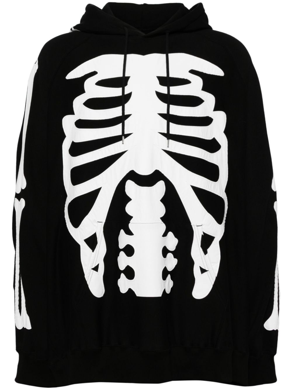 Takahiromiyashita The Soloist skeleton-print hoodie