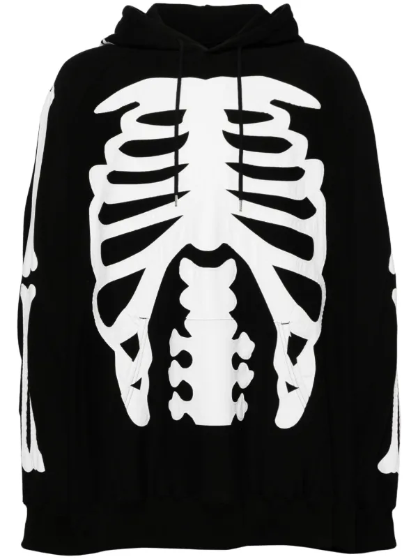 Takahiromiyashita The Soloist skeleton print Hoodie Black FARFETCH UZ