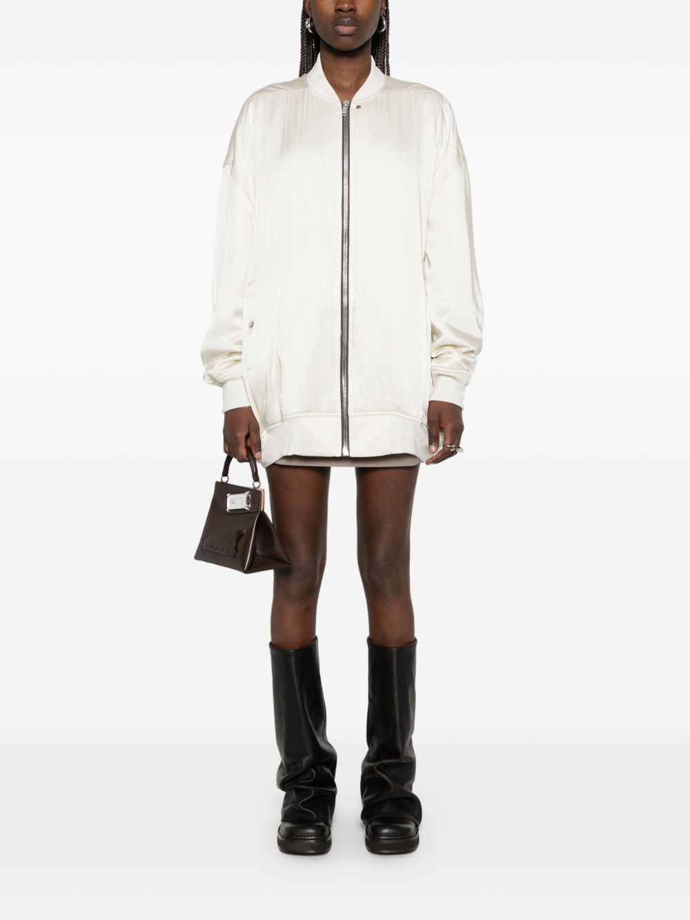 Rick Owens Jumbo Flight bomber jacket - Wit