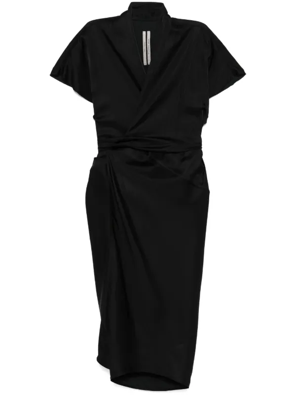 【関税＆送料込み】Rick Owens Wrap Gown RICK OWENS Draped crepe de chine wrap gown | THE OUTNET