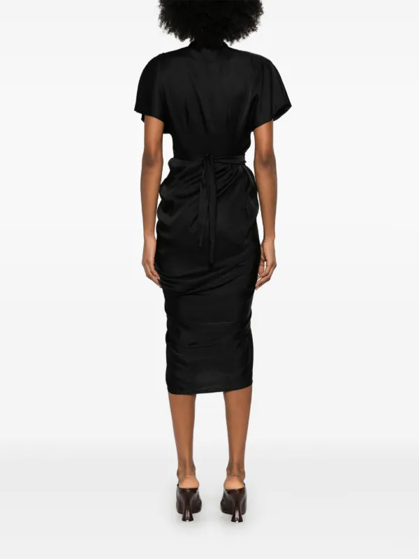 【関税＆送料込み】Rick Owens Black Viscose Dress Rick Owens Full Length Black Dress | eBay