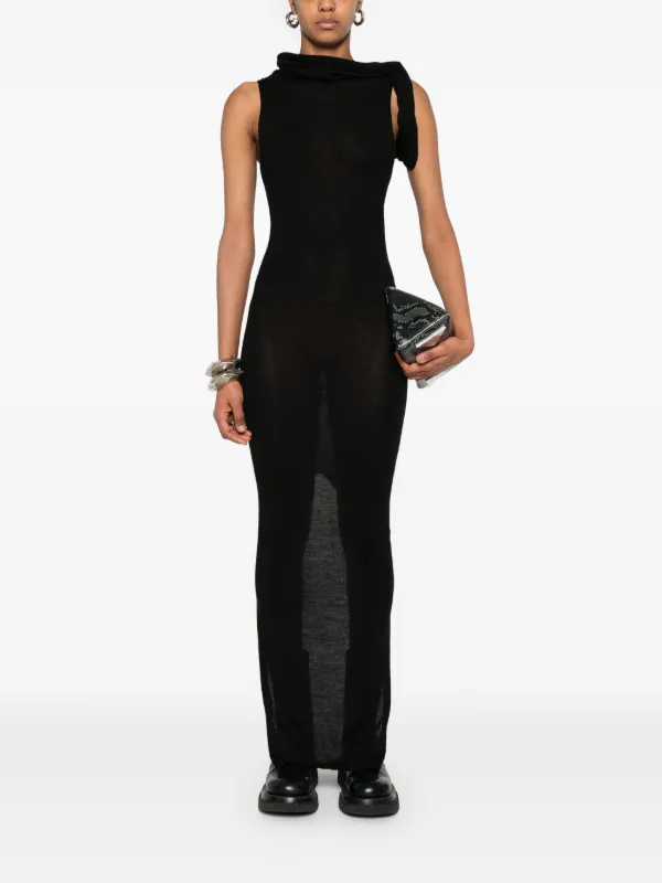 VIP【送料関税込】RICK OWENS BANDED T WOOL LONG DRESS RICK OWENS - DRESS - Rick Owens