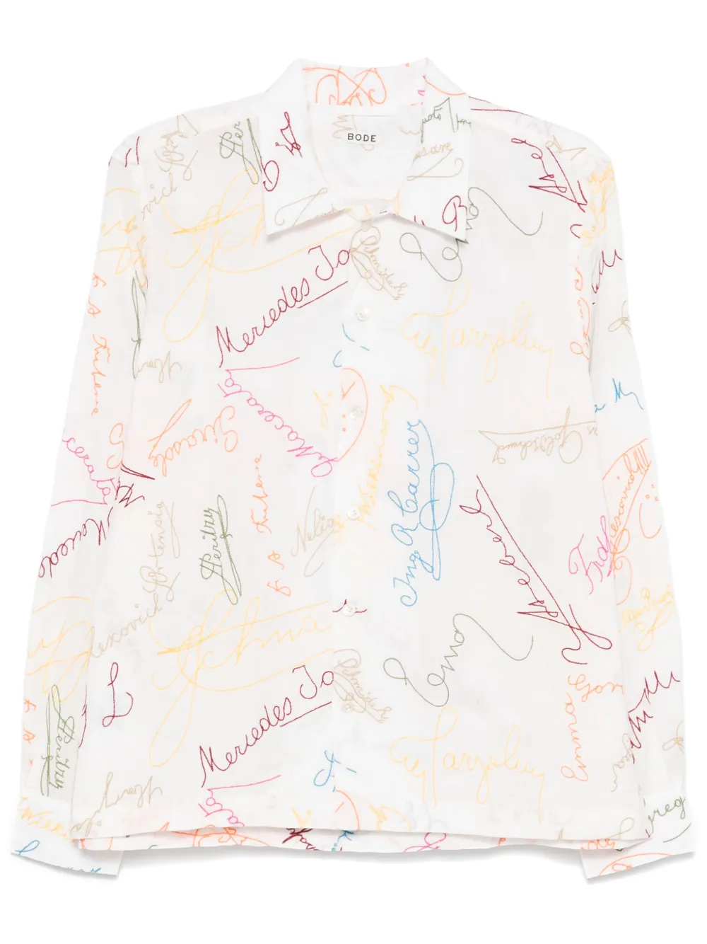 BODE chemise Signature Scrawl | blanc | Image 1