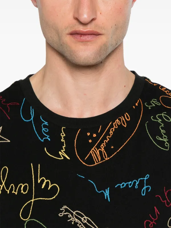 BODE Signature Scrawl T-shirt | Black | FARFETCH