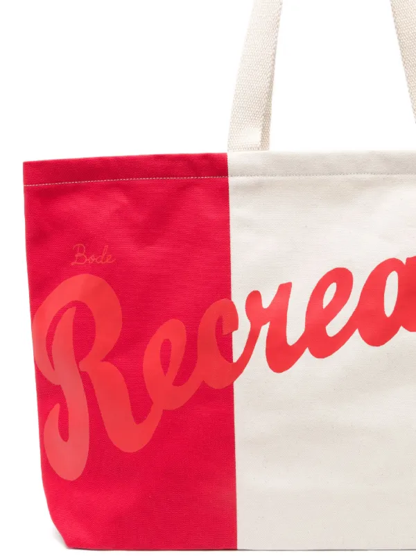 BODE トートバッグ BODE Recreation Tote Bag | Red | FARFETCH