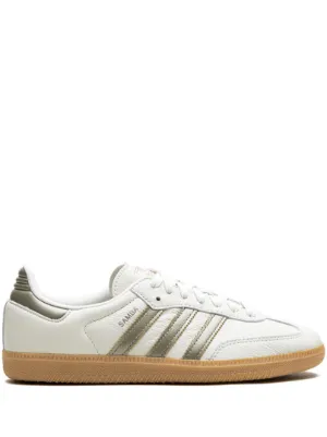 adidas gazelle silver green womens Adidas - Samba Millennium Sneaker in Core Black & White