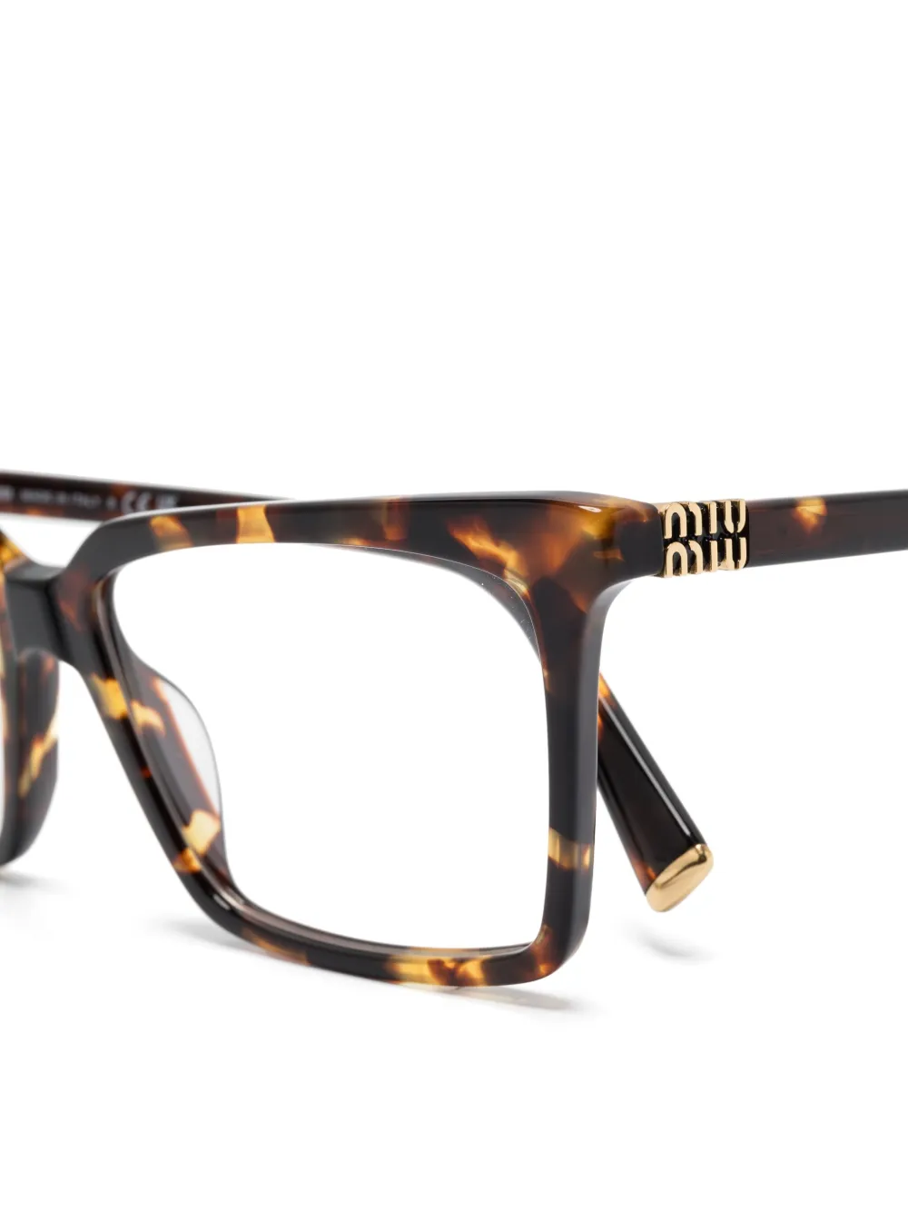 Miu Eyewear VMU08X bril Bruin