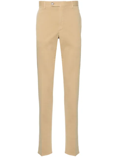 Incotex tapered-leg cotton trousers