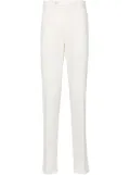 Incotex tapered-leg cotton trousers - White