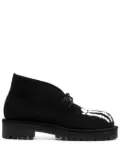 Takahiromiyashita The Soloist skeleton-print Derby shoes - Black
